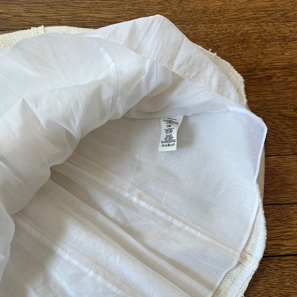 Theory Ivory Linen A-Line Dress - Picture 8 of 10